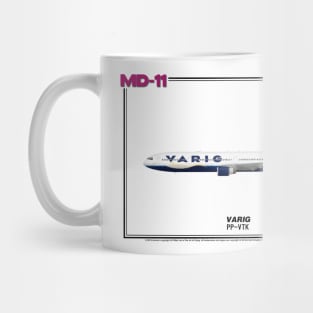 McDonnell Douglas MD-11 - VARIG (Art Print) Mug